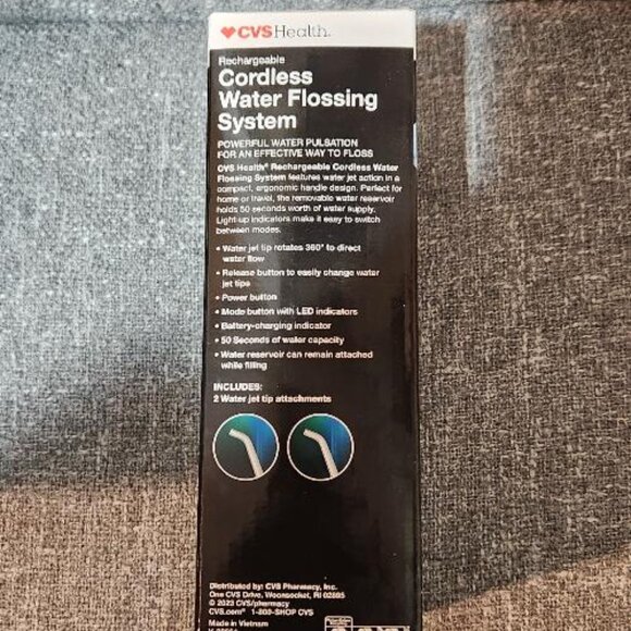CVS Health Rechargeable Cordless Water Flossing System New - Picture 3 of 6